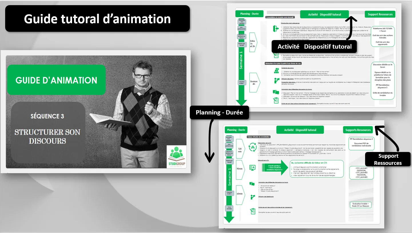 Planning semaine 1 — dispositif tutoral